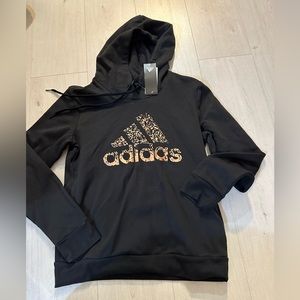 New Adidas gold logo hoodie
